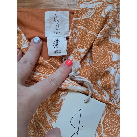 Joie Dress Size M Floral Midi Beach Tropical Vacation Resortwear Cruise Boho - Picture 3 of 3
